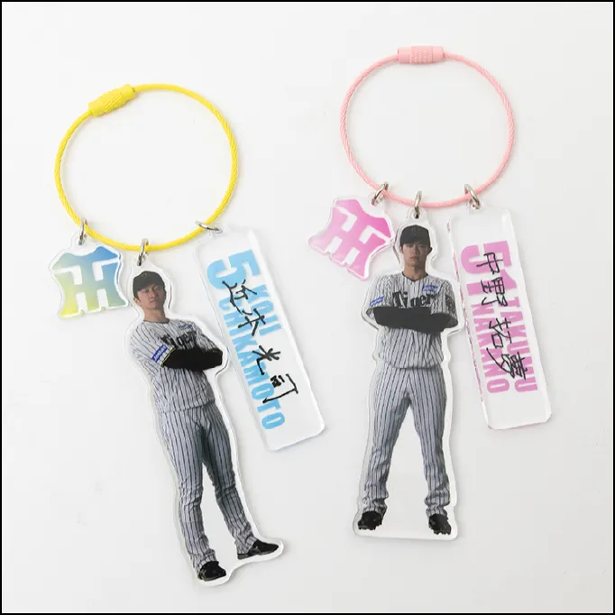 ワイヤーリング アクリルキーホルダー