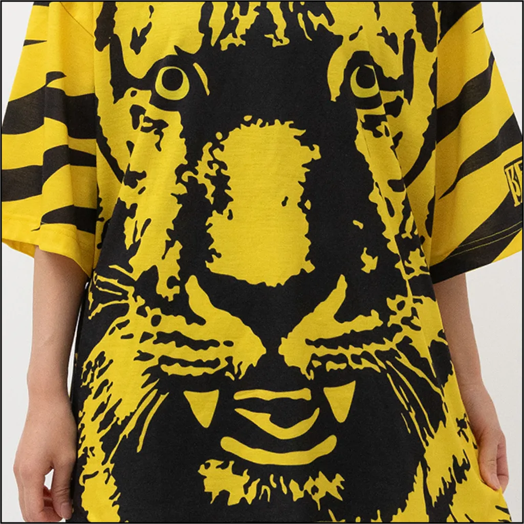 虎フェイスTシャツ ポケット