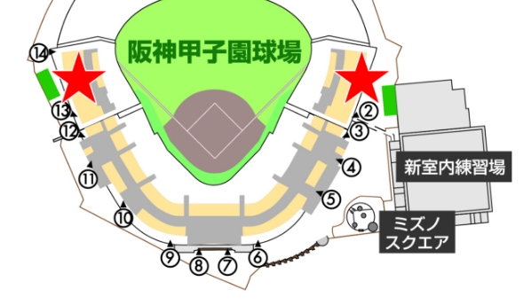 甲子園球場引換場所